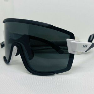 Smith Wildcat Sunglasses - Matte White and Black Sunglasses Oversized